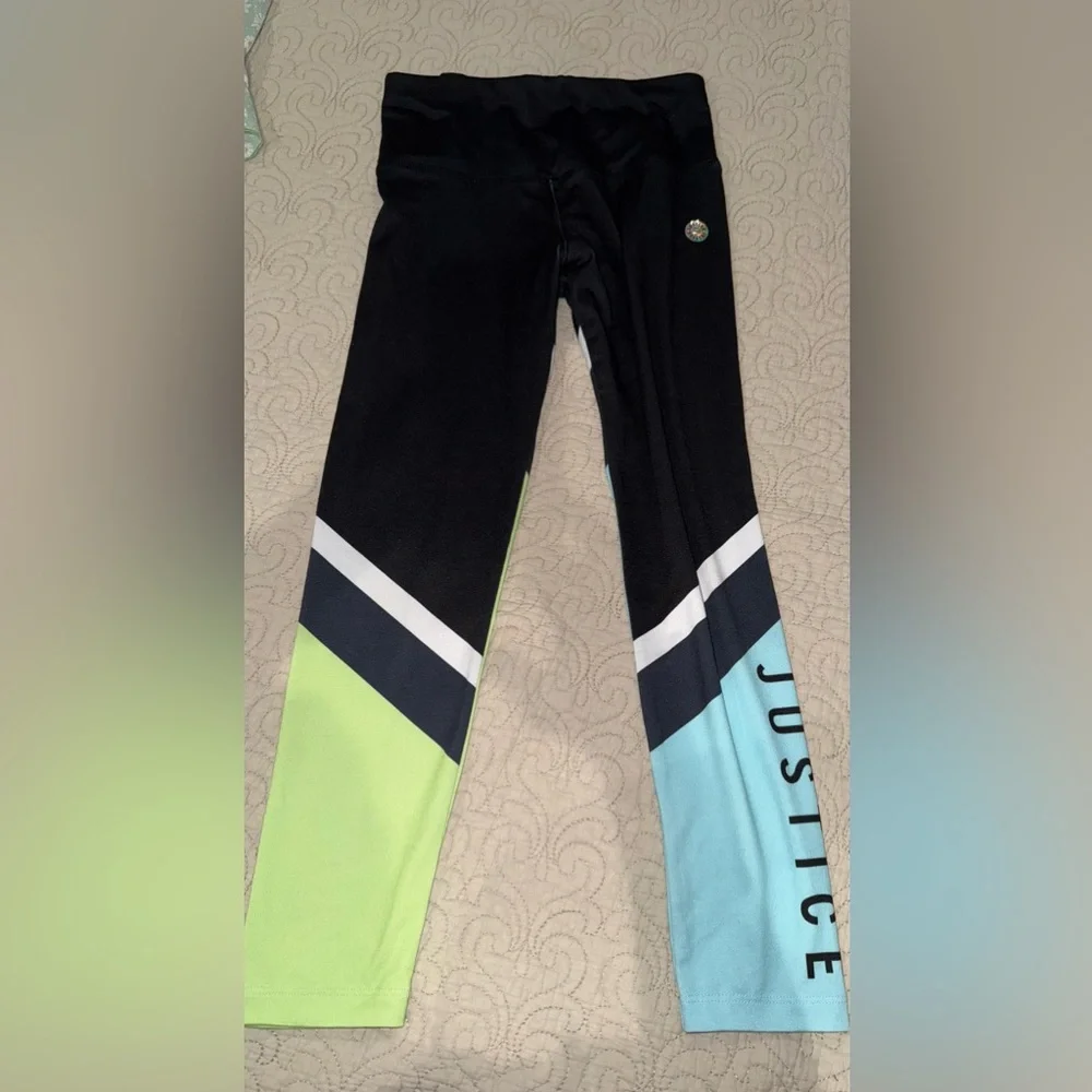 Justice Black and Tie-Dye Leggings‎ Set